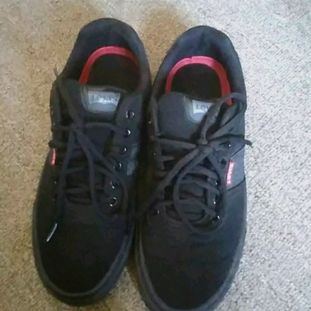 A black sneaker